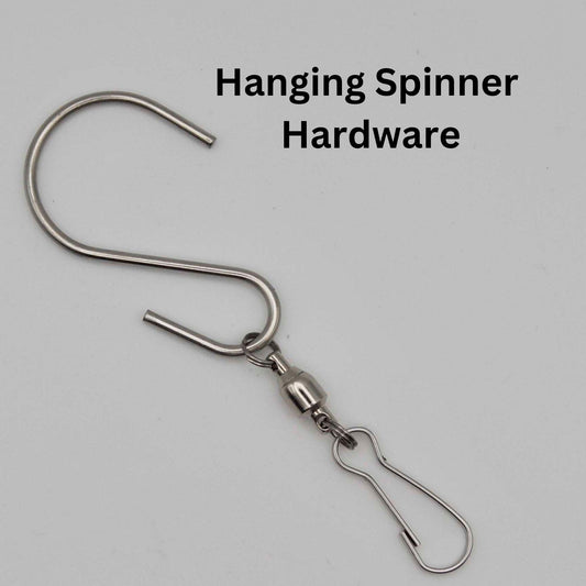 Hanging Spinner Hardware with stainless steel S hook, swivel hardware, metal clasp