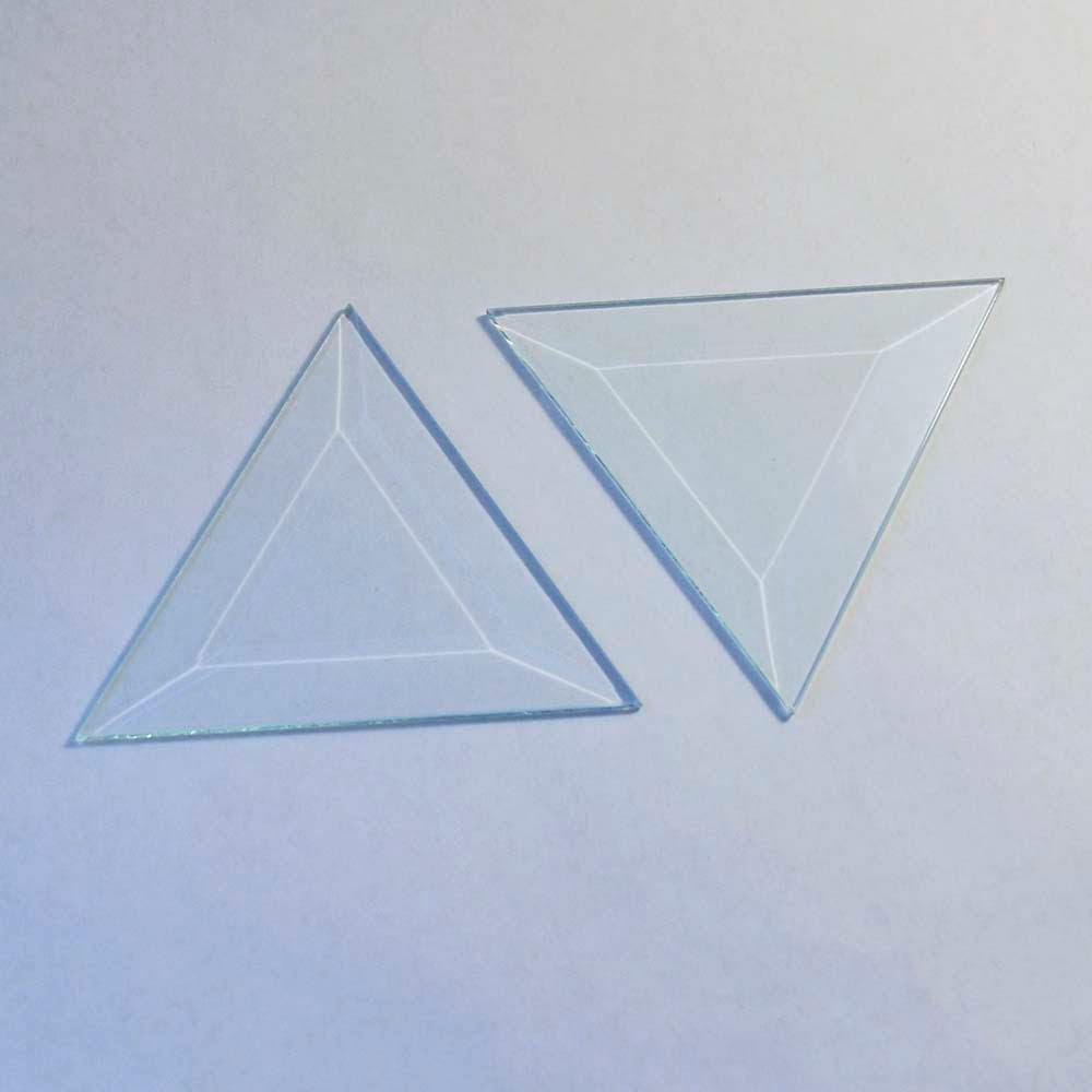 4" Triangle Glass Bevel