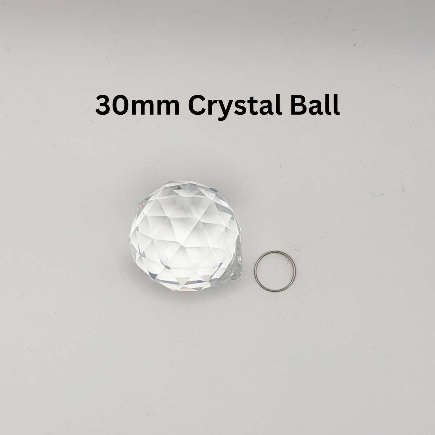 30mm crystal ball, clear glass prism 1.18 inch round sphere