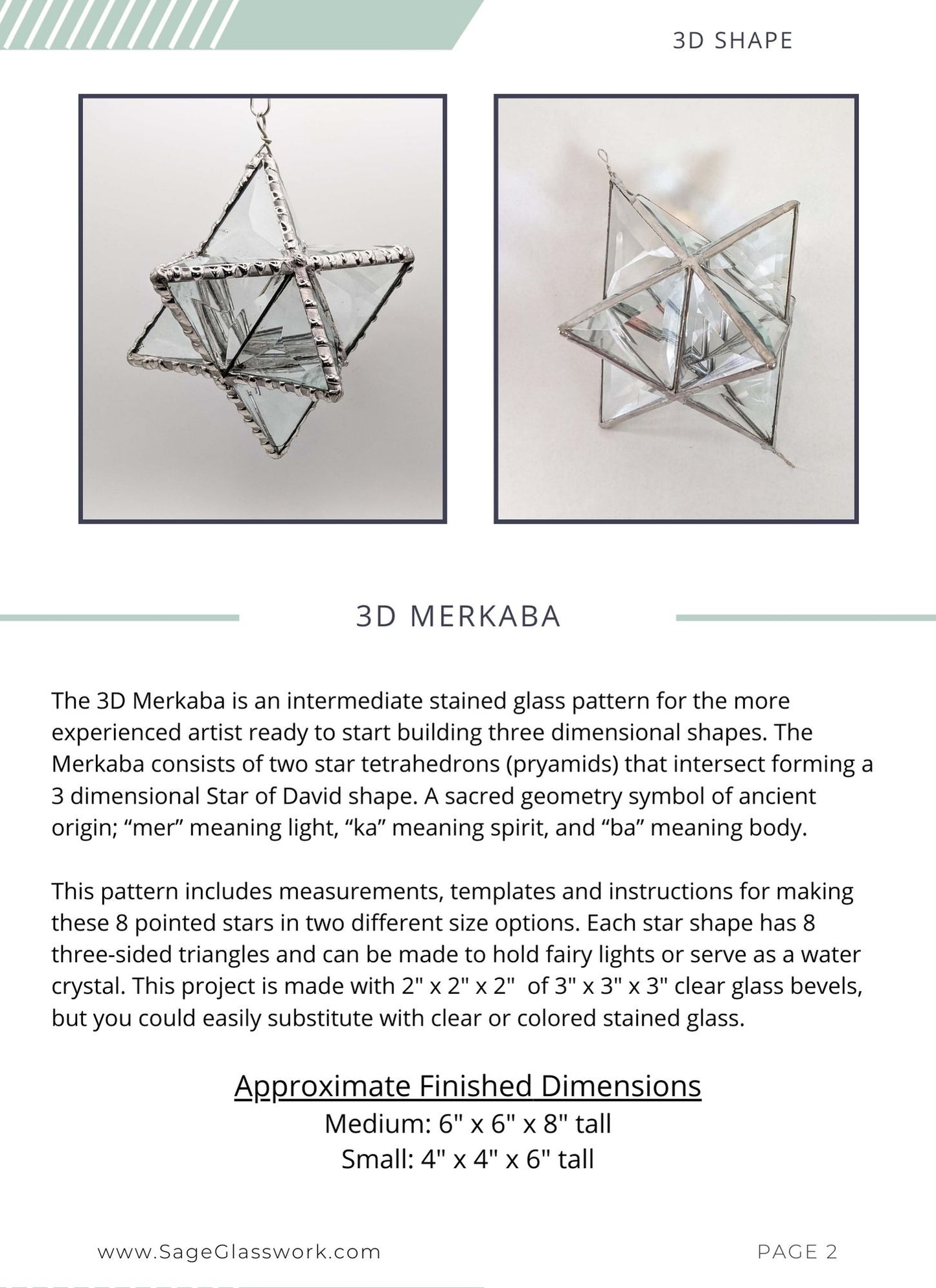 3D Merkaba 8 Pointed Star TUTORIAL