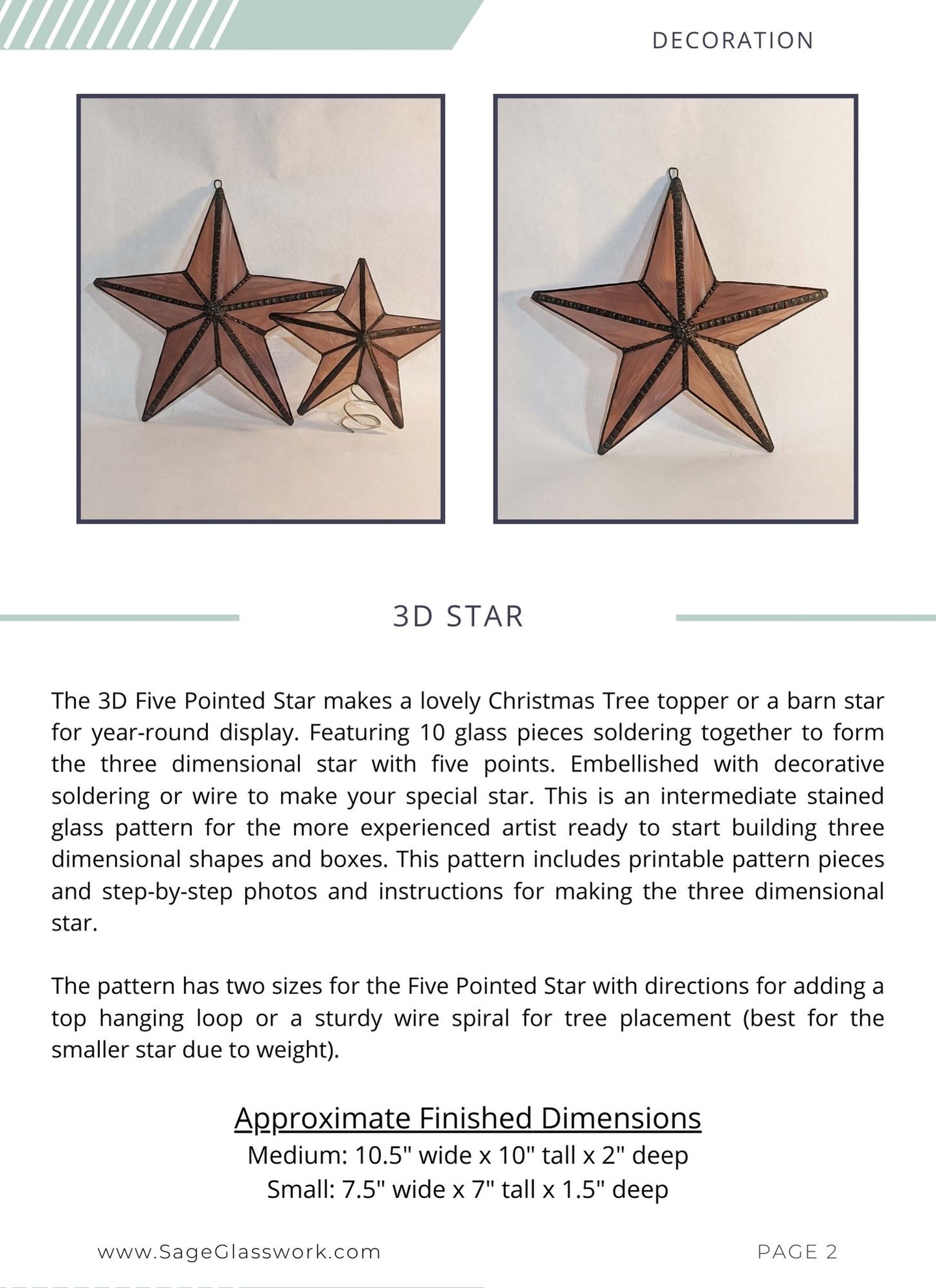 3D Five Pointed Star TUTORIAL