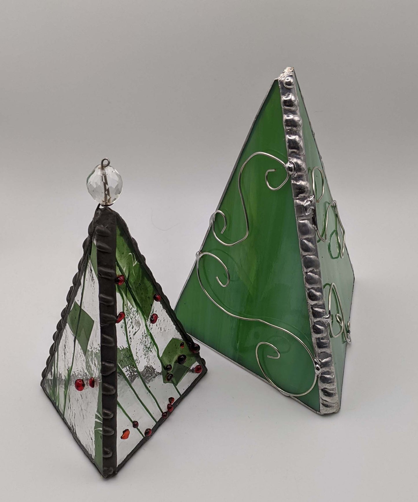 3 Sided Christmas Tree stained glass pattern TUTORIAL