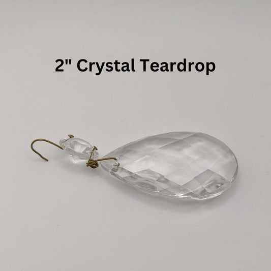 2 inch crystal teardrop prism