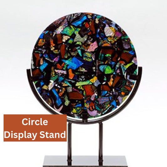 CIRCLE table top Display Stand for stained glass, 8", 10" and 12" wide
