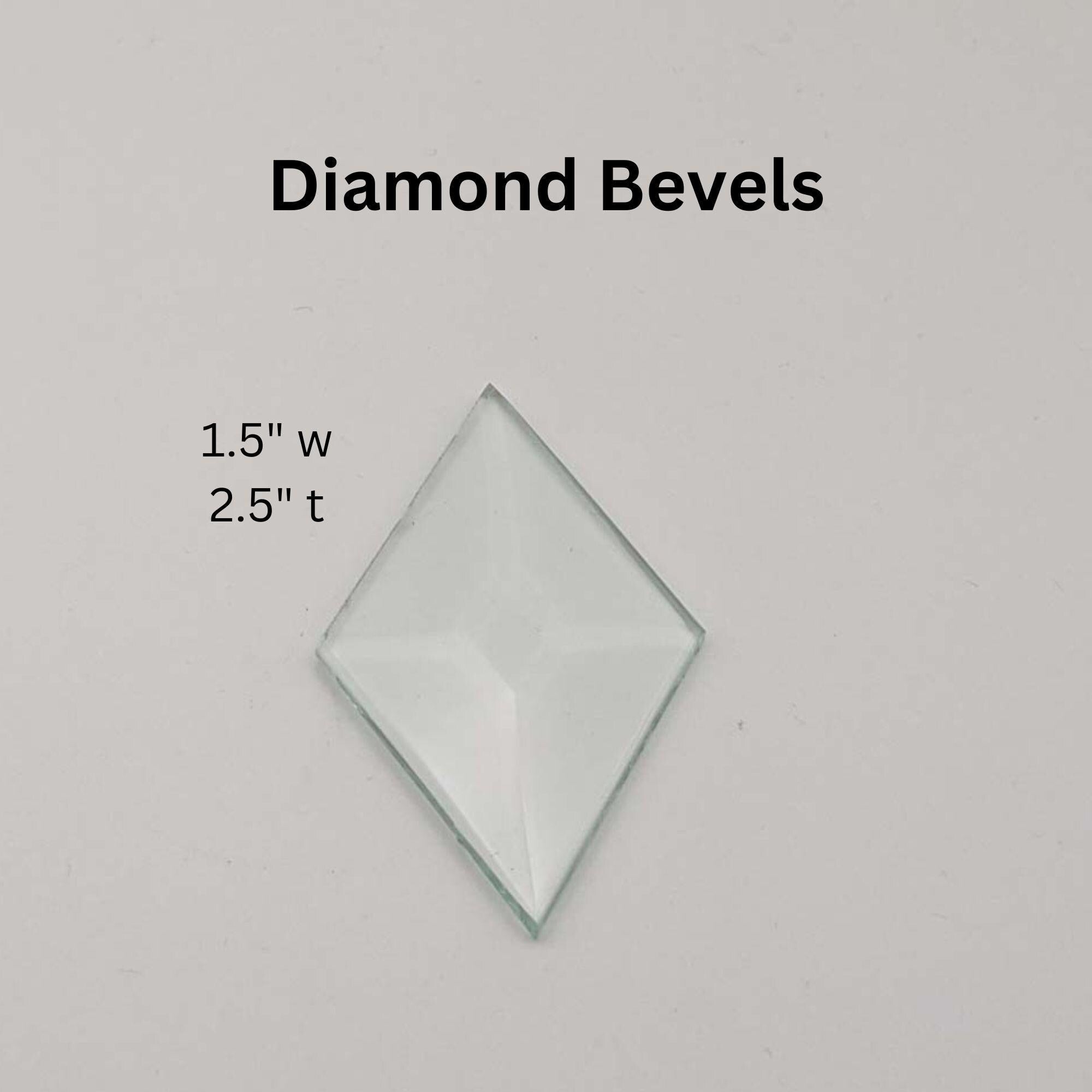 Beveled Glass Diamond 6" X 9" 2428