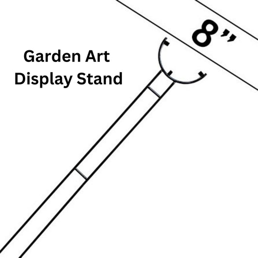 8" CIRCLE Garden Stake Display Stand, 48 in. tall