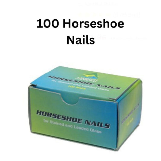 Horseshoe nails, 2" long, box of 100