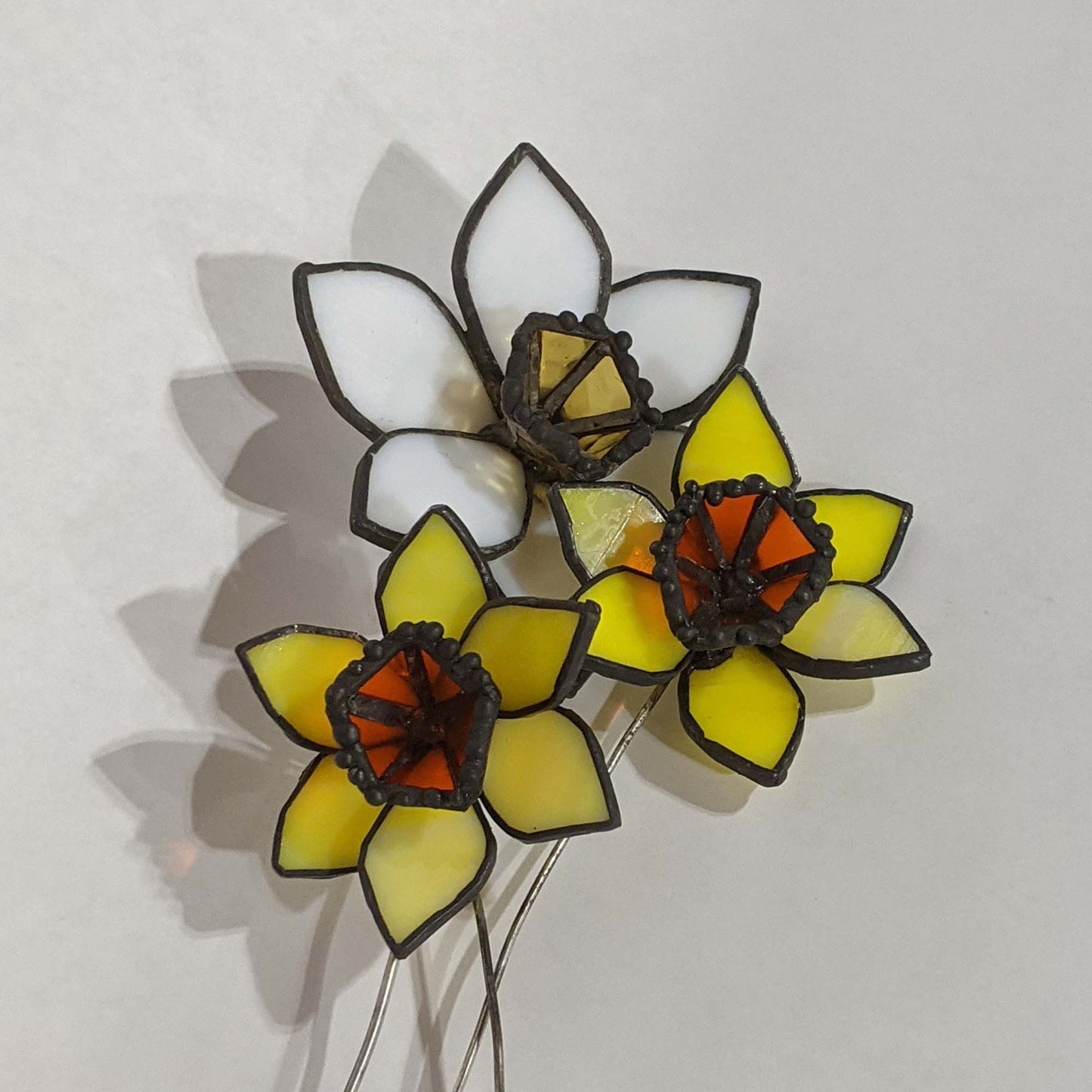 3D Daffodil Flower TUTORIAL stained glass pattern