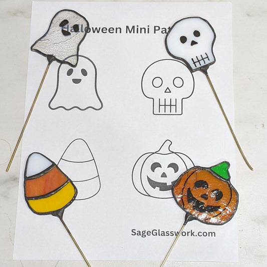 Halloween Mini stained glass patterns