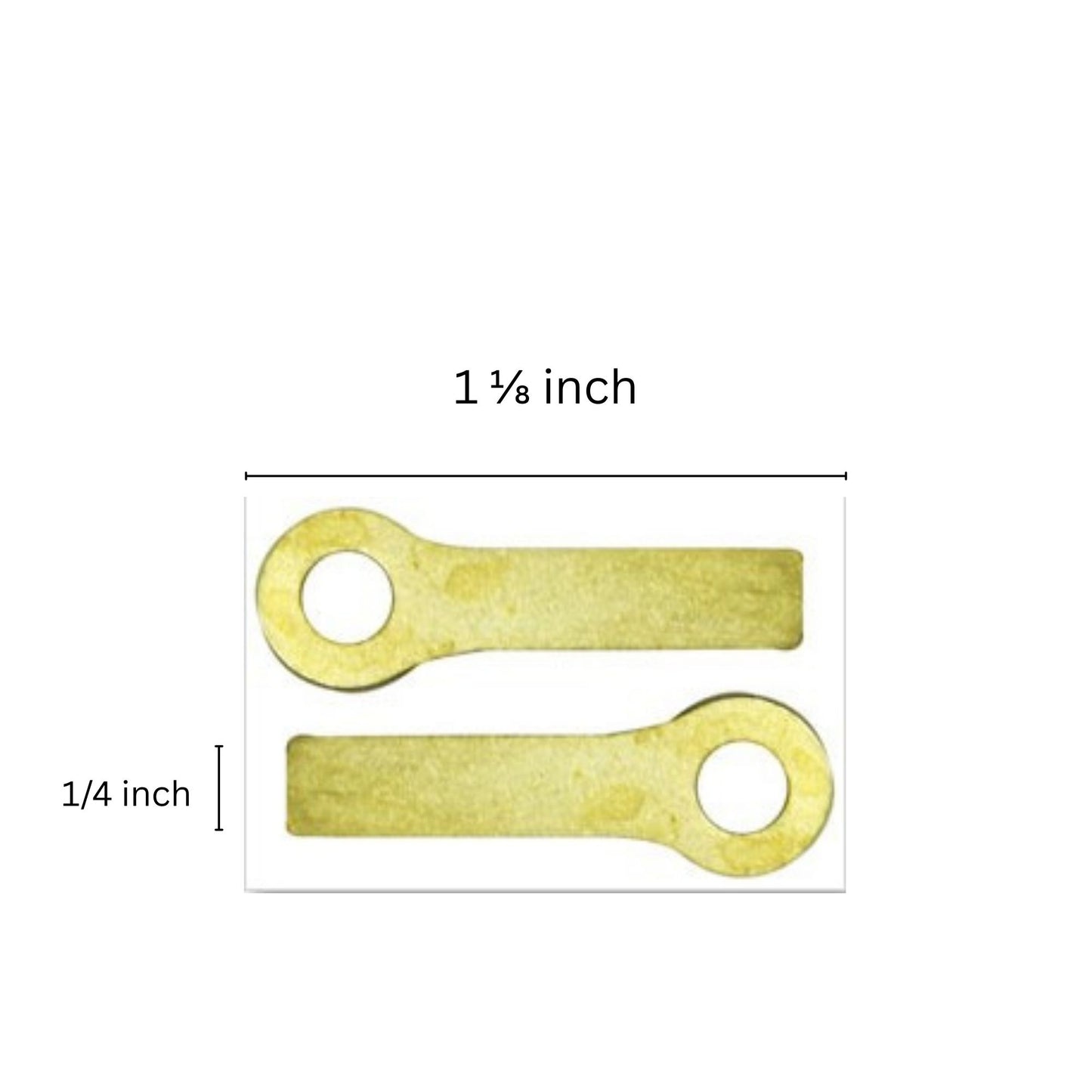 2 Handy Hanger brass hanging hardware for leaded glass panels