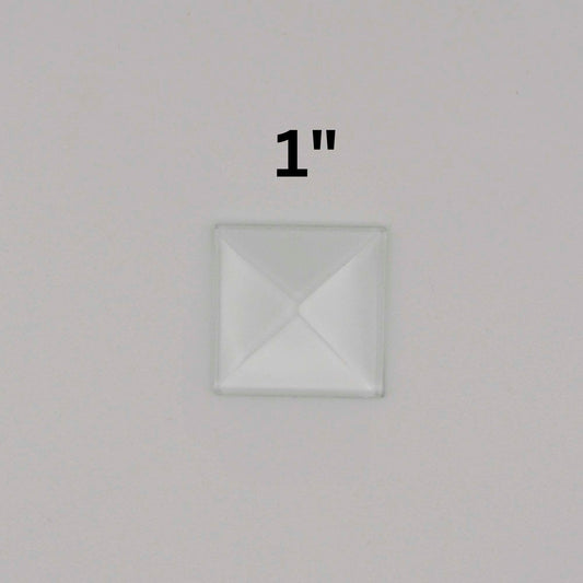 1" Square Glass Bevel pyramid