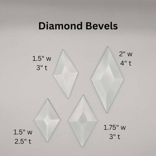 1.5" x 2.5" Diamond Bevel