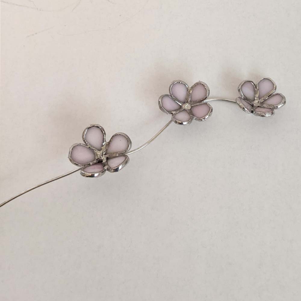 3D Cherry Blossom Flower Branch stained glass pattern and TUTORIAL