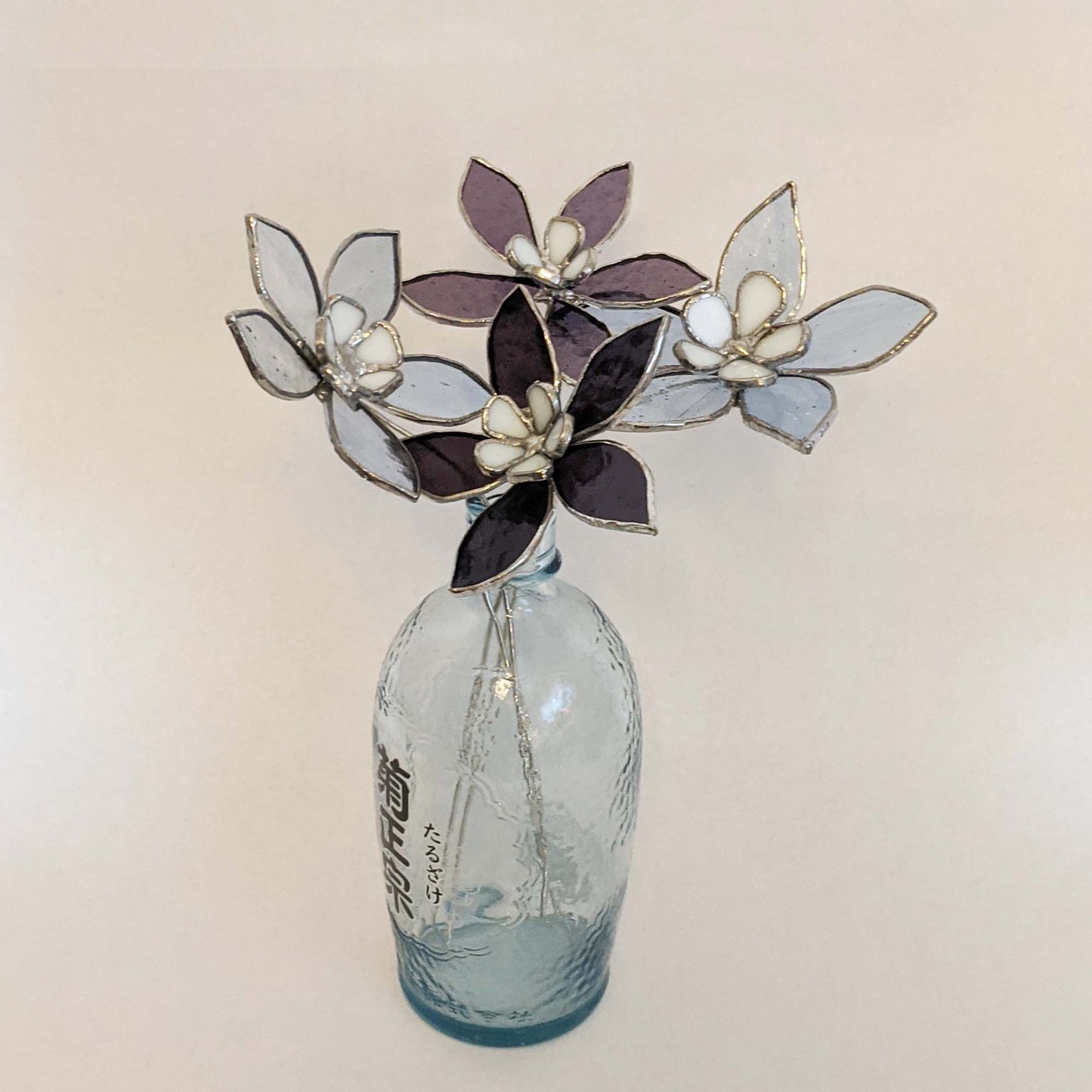 3D Columbine Flower Stem TUTORIAL stained glass pattern