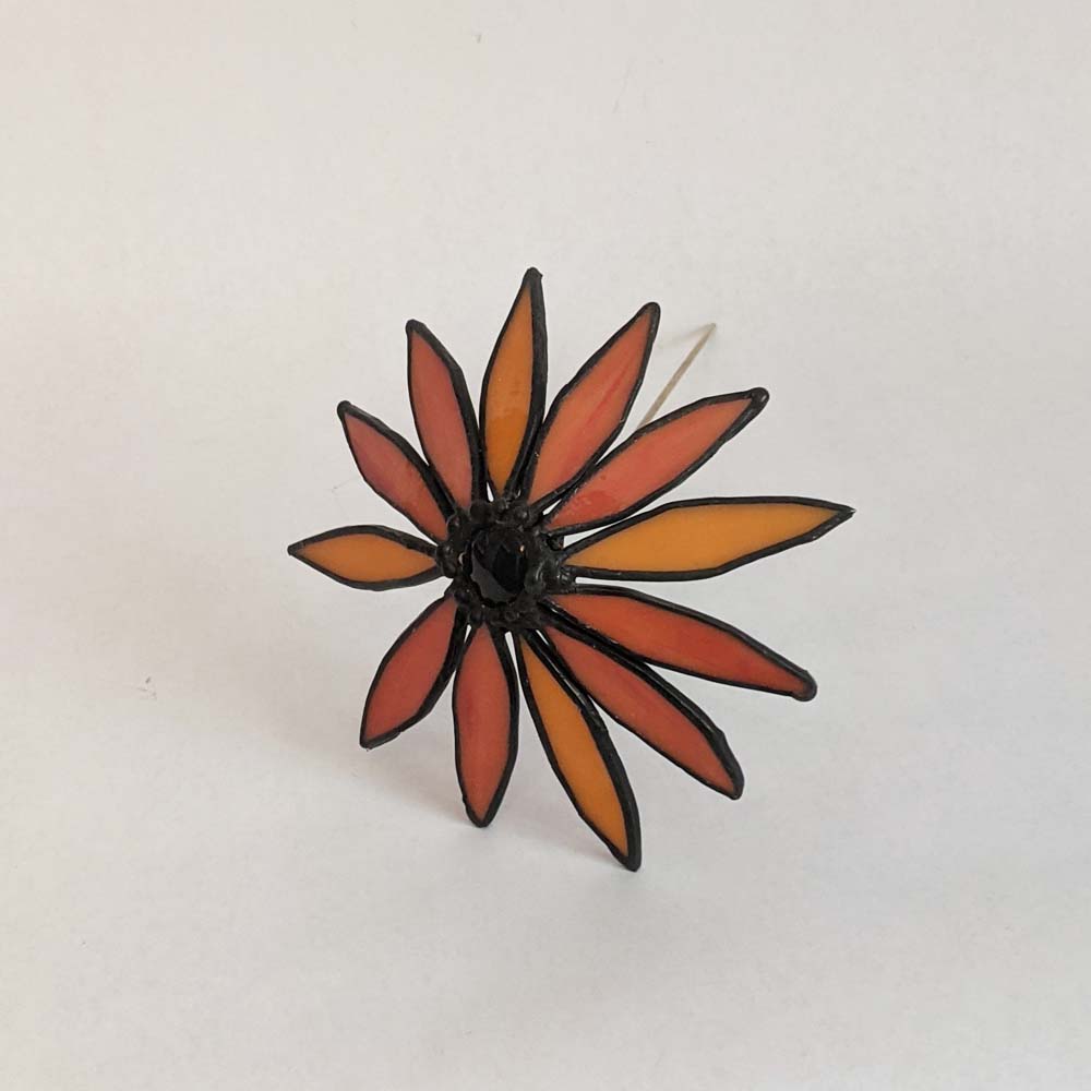 3D Coneflower Daisy Flower TUTORIAL stained glass pattern
