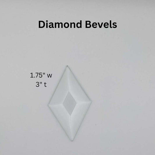 1.75" x 3" Diamond Bevel