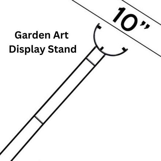 10" CIRCLE Garden Stake Display Stand for stained glass