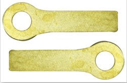 2 Handy Hanger brass hanging hardware for leaded glass panels