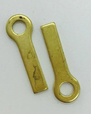 2 Handy Hanger brass hanging hardware for leaded glass panels