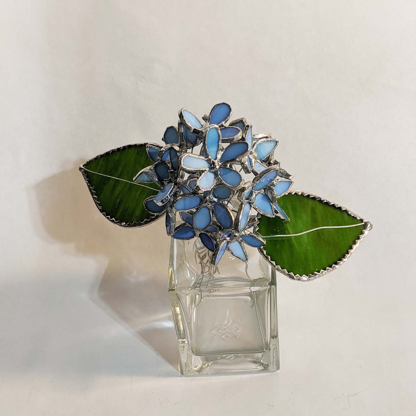 3D Hydrangea flower stained glass pattern and TUTORIAL