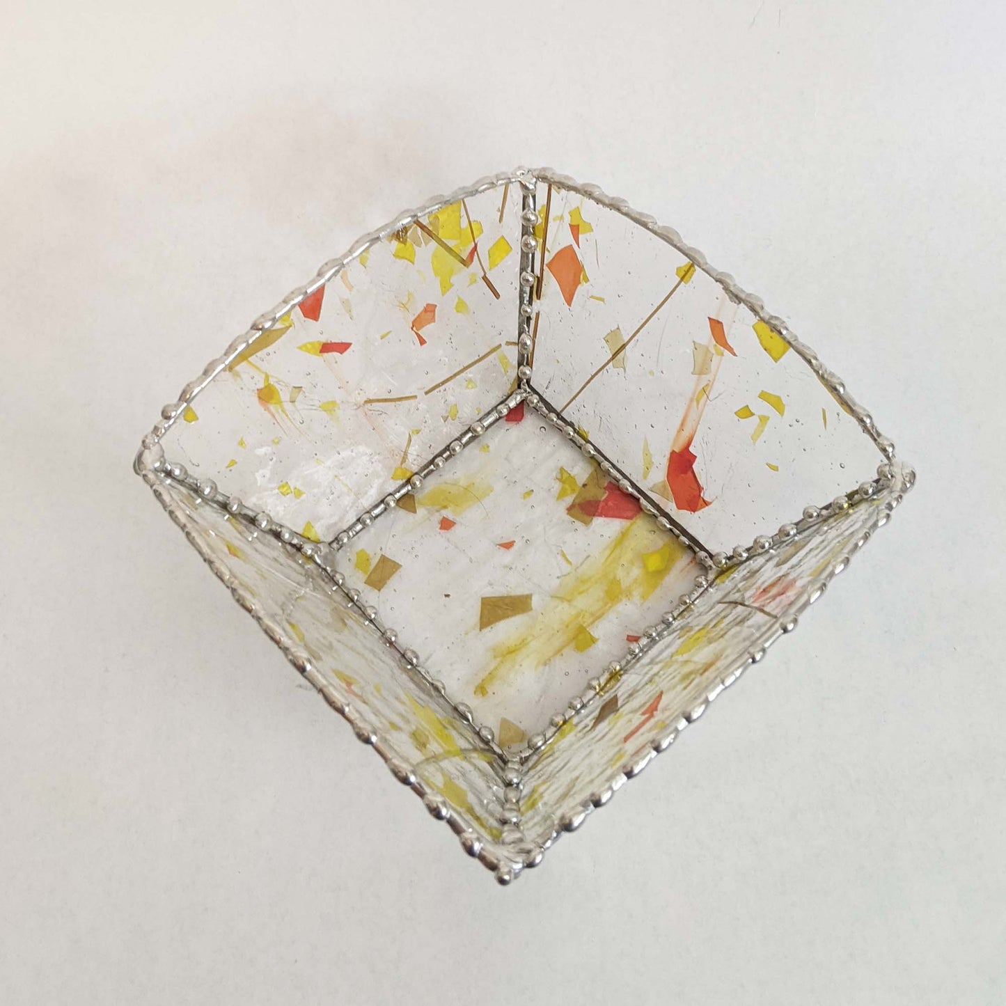Square Glass Bowl stained glass TUTORIAL pattern
