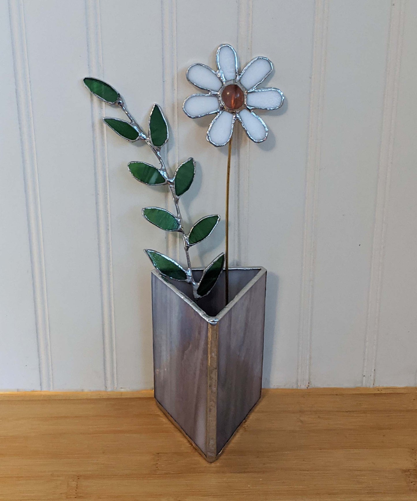 Stained Glass Triangle Vase Pattern and TUTORIAL