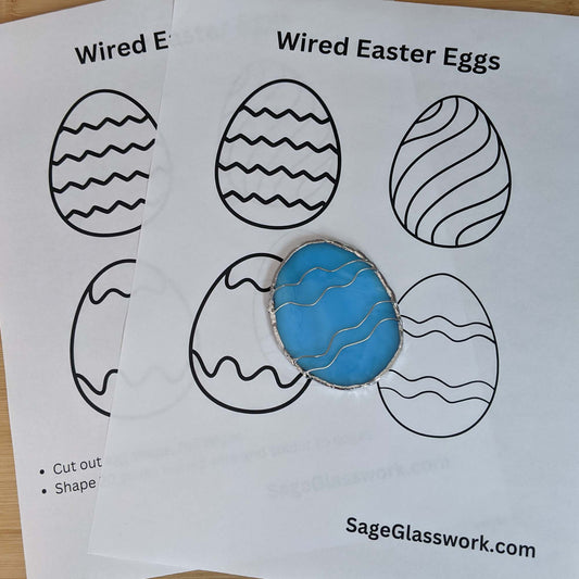 Wired Easter Eggs bundle Stained Glass PATTERN